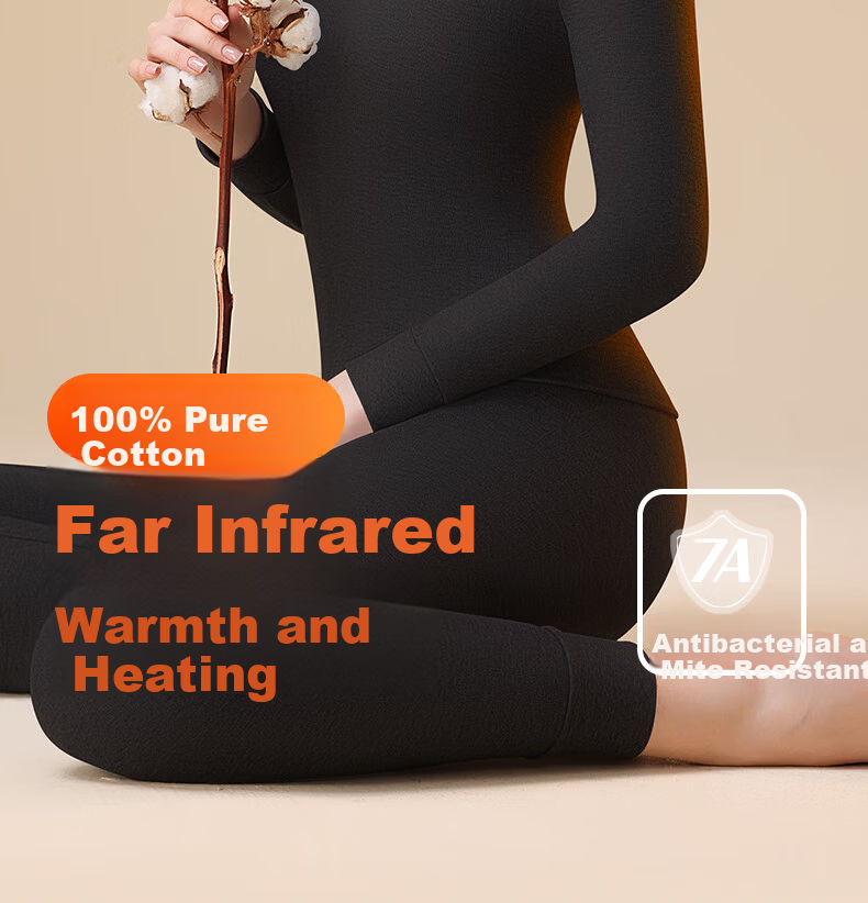 Hengyuanxiang [10A Pure Cotton Antibacterial] Autumn And Winter Thermal Underwear Men's Autumn Shirt And Pants Set Pure Cotton Thermal Underwear Cotton Sweater 20
