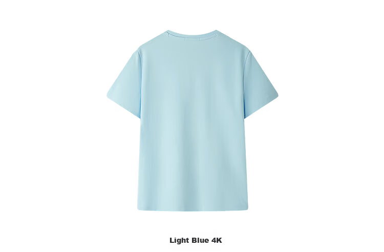 HLA Heilan Home Women's Short Sleeve T-Shirt [Huang Minghao Same Style] 26 Classic Ribbed Round Neck Slightly Stretchy Summer Short Sleeve Women 6