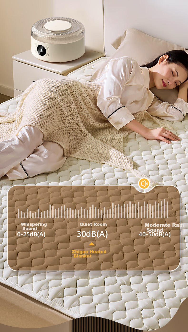 CHIGO Double Water Heating Electric Blanket 1.5x1.8m with Water-Electric Separation Safety and Water Circulation System 11