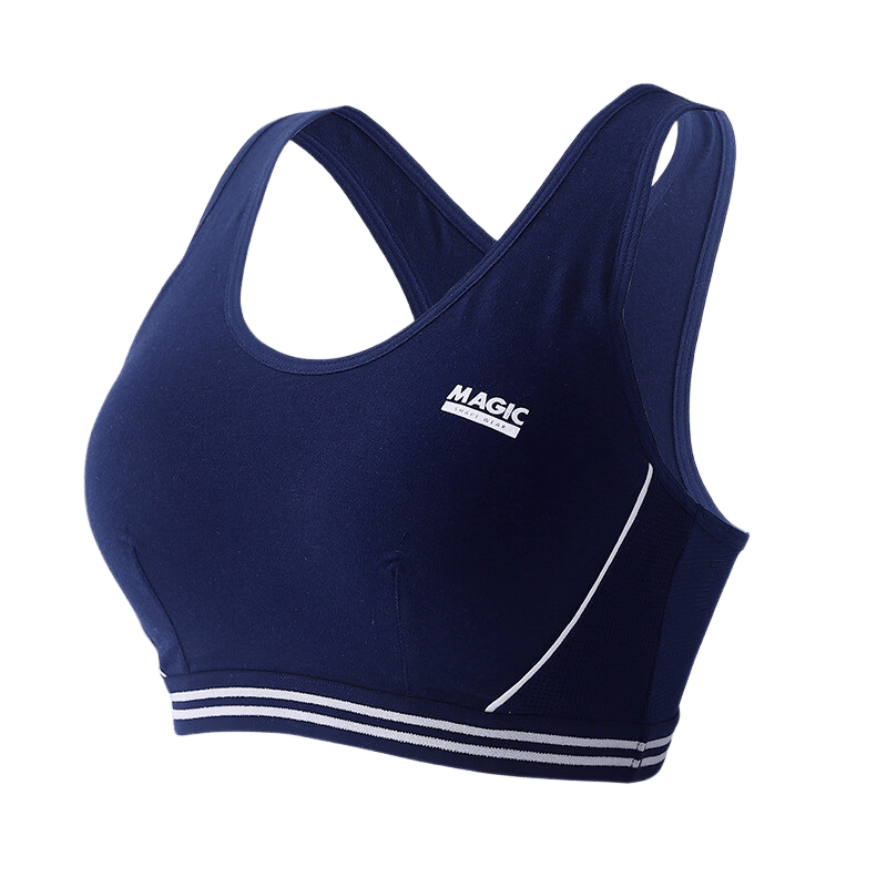 Langsha Sports Bra for Girls Summer Cotton Vest Anti-Shock Developmental Teen Student PE Class