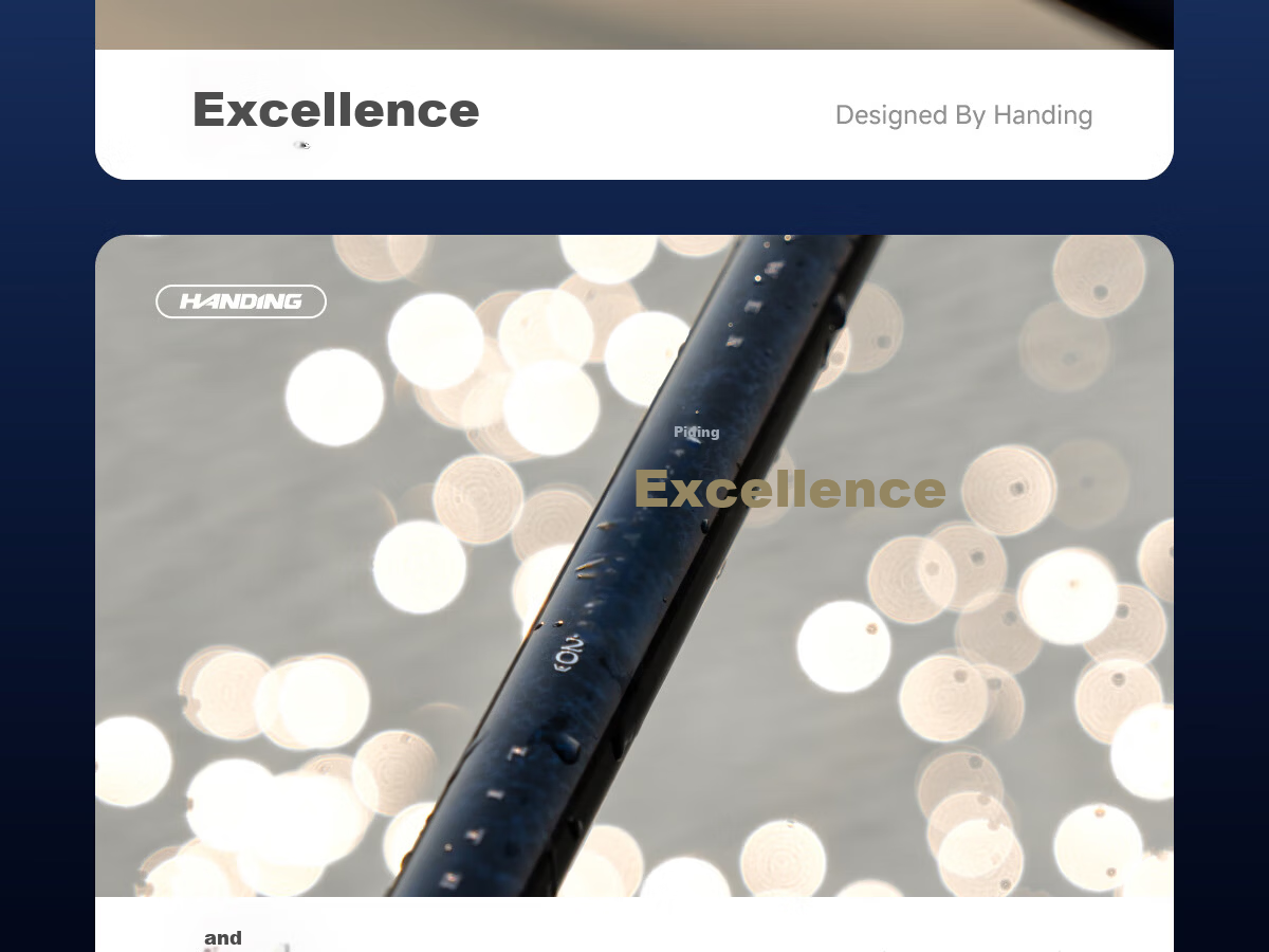 Handing Excellence Small Composite Fishing Rod Ultra-Light Hard Carbon Hand Pole 9m 18