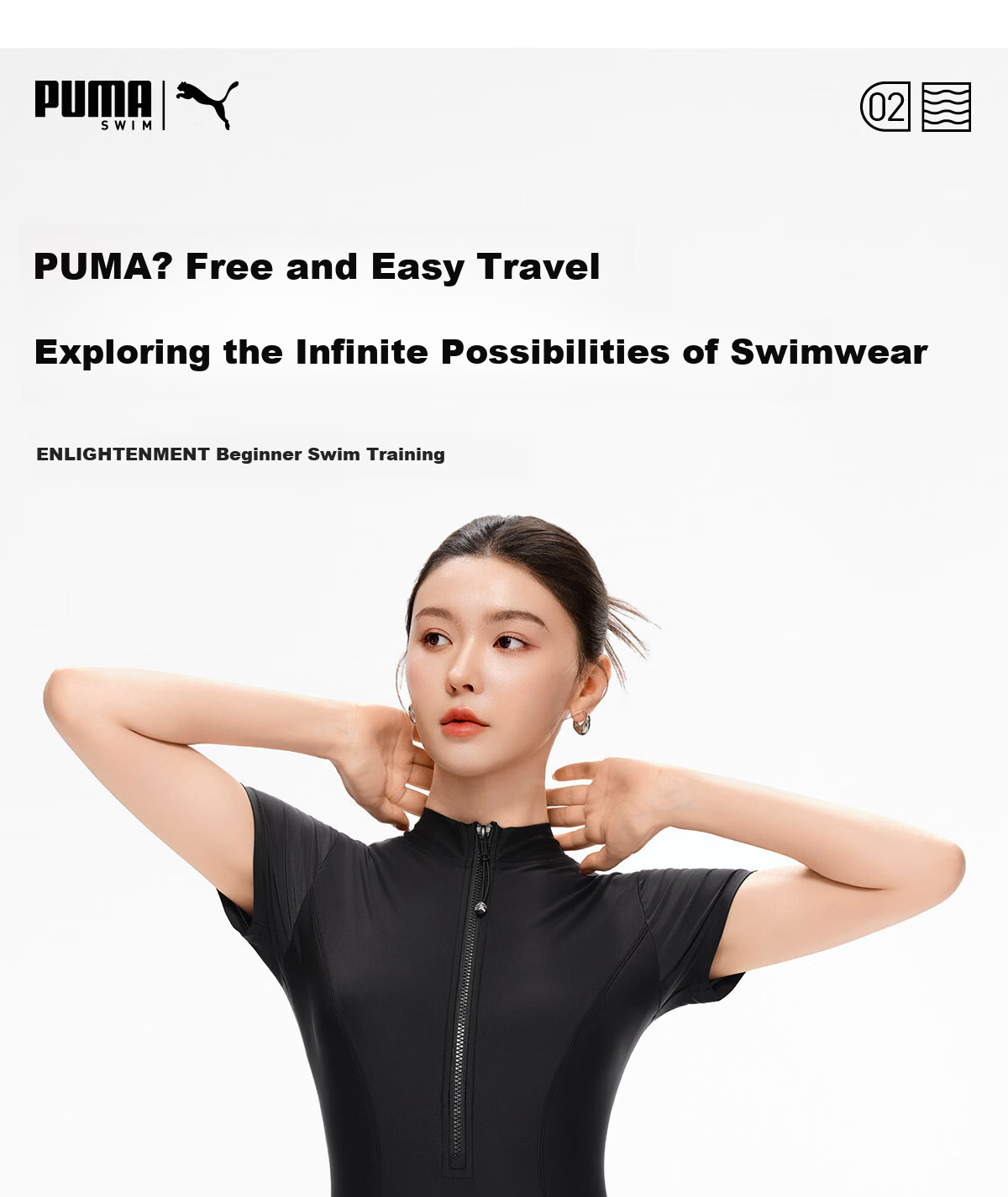 PUMA Women's One-Piece Swimsuit 2026 New Slimming Tummy Control Conservative Plus Size Swimwear for Hot Springs 2