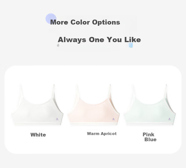 Jiusuiban Children's Underwear Girls 80 Modal Silk-Infused Developmental Bra 8-10 Years Old Anti-Protrusion Slim Camisole Vest 11