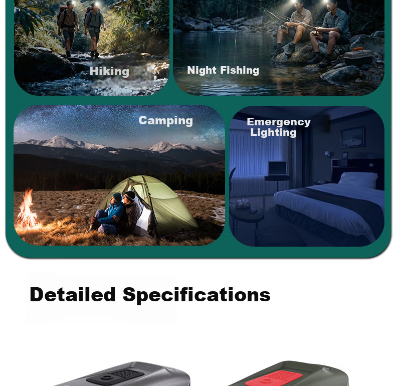 Shanlix H480 Fishing Side Sensor Outdoor Headlamp Hat Clip Light High Brightness Hover Dimming H480 Ultimate Gray 11