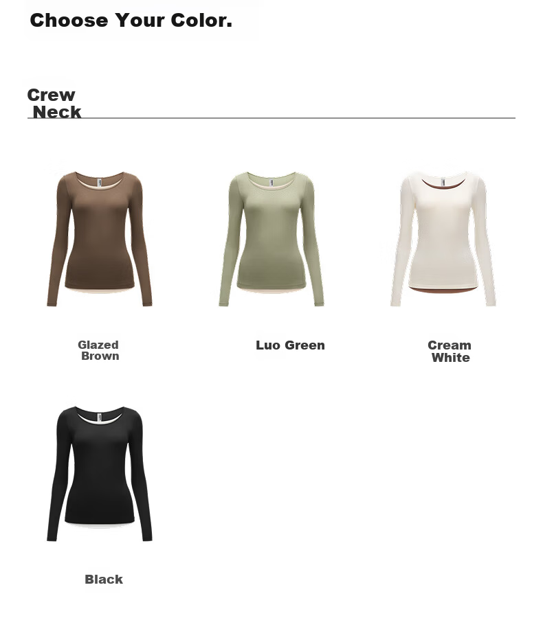Bananain Liu Haocun Edition Thermal Skin 301 + Women's Warm Cotton-Feel Antibacterial Moisture-Wicking Thermal Underwear Autumn Base Shirt 29