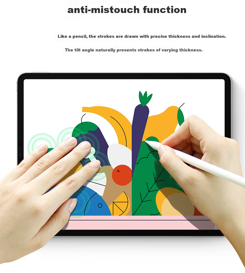JPLAYER Capacitive Stylus Magnetic Fast Charging/Wired Charging Flagship Bluetooth Digital Display Touch Pen for Apple iPad Air/Pro/Mini Tablet Anti-Mistouch Drawing Pen 9