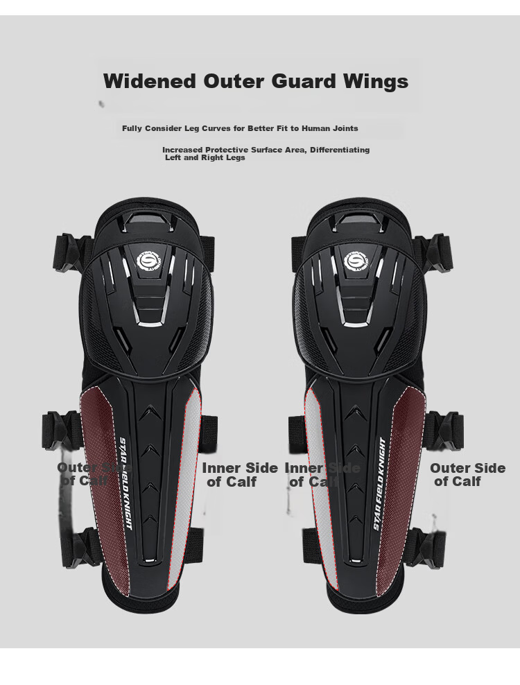 STAR FIELD KNIGHT Motorcycle Protective Gear Knee and Elbow Guards CE Level Four-Season Riding Four-Piece Set Motorbike Travel Anti-Fall Protection Equipment 7