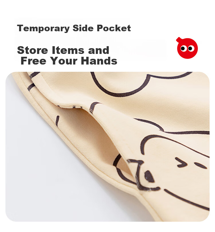 Hodo Kids Girls 100% Cotton Antibacterial Anti-Mite Long Sleeve Cardigan Spring Summer Cute Homewear Set 5
