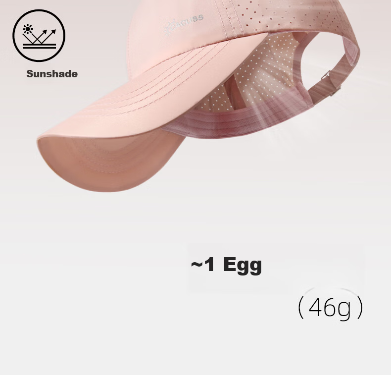 CACUSS Summer Breathable Mesh Baseball Cap for Women Outdoor Lightweight Sun Hat Fashionable Black 7