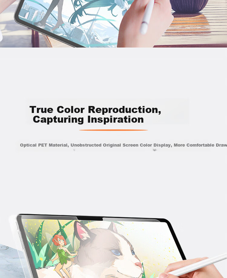 ESCASE Matte Paper-Like Screen Protector for iPad Pro 11 2024 M4 Chip Tablet, Compatible with Handwriting and Drawing 8