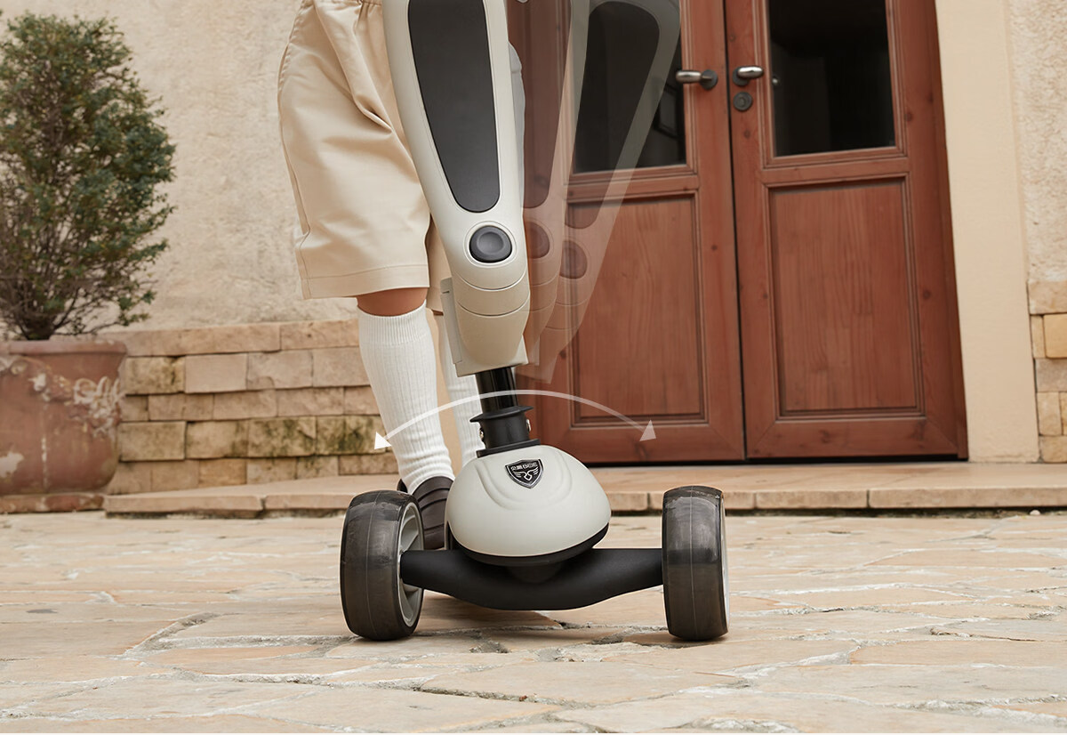 BEIESTATE Supreme 2-in-1 Scooter for Kids Ages 1-3-6, Foldable and Detachable Birthday Gift, Mica Gray 23