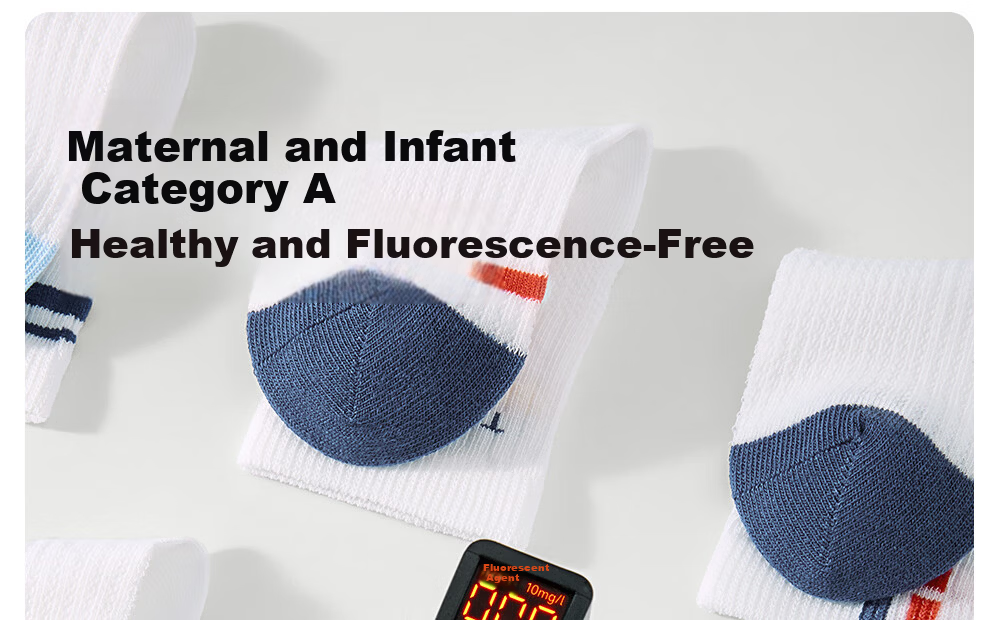 Betis Children's Socks 7-9 Years Summer Thin Antibacterial Sports Socks Sweat-Absorbing Breathable Mid-Calf Socks for Boys and Girls 28