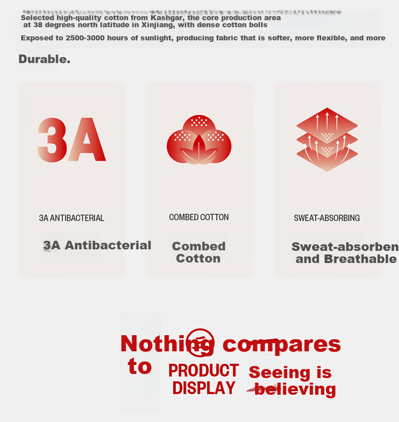 THREEGUN Qi Ji Red Women's Antibacterial Mid-Calf Breathable Red Elastic Cotton Socks Four Seasons Festive Casual Socks 1 Pair 6