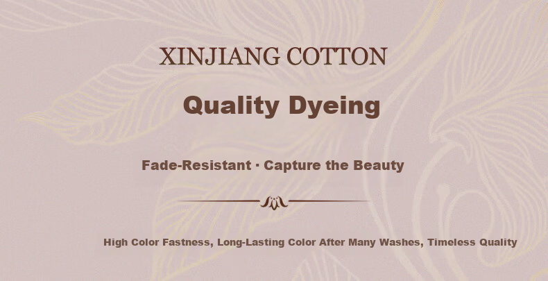 Fuanna Home Textile Four-Piece Set High-Grade Jacquard Pure Cotton Bedding Set Baroque 203*229cm Yellow 9