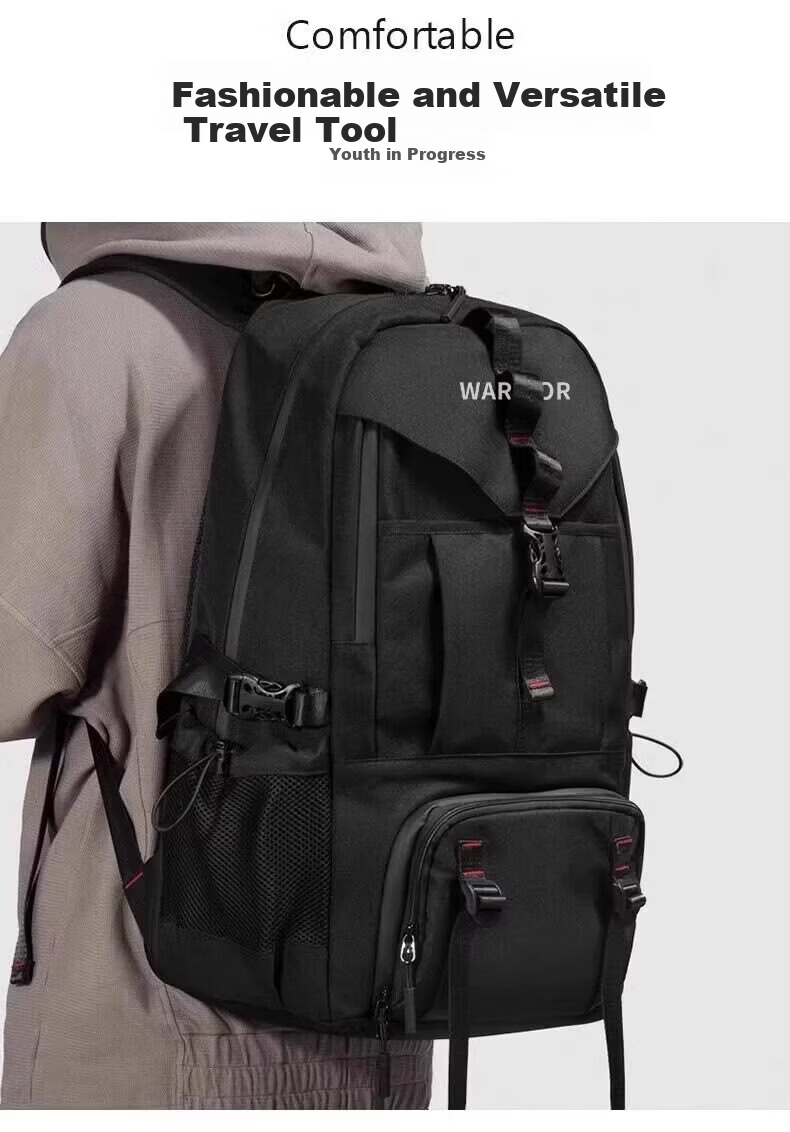 Warrior Outdoor Hiking Backpack Men's Large Capacity Sports Bag Extra Large Mountaineering Travel Bag Cycling Climbing Tourism Bag 23