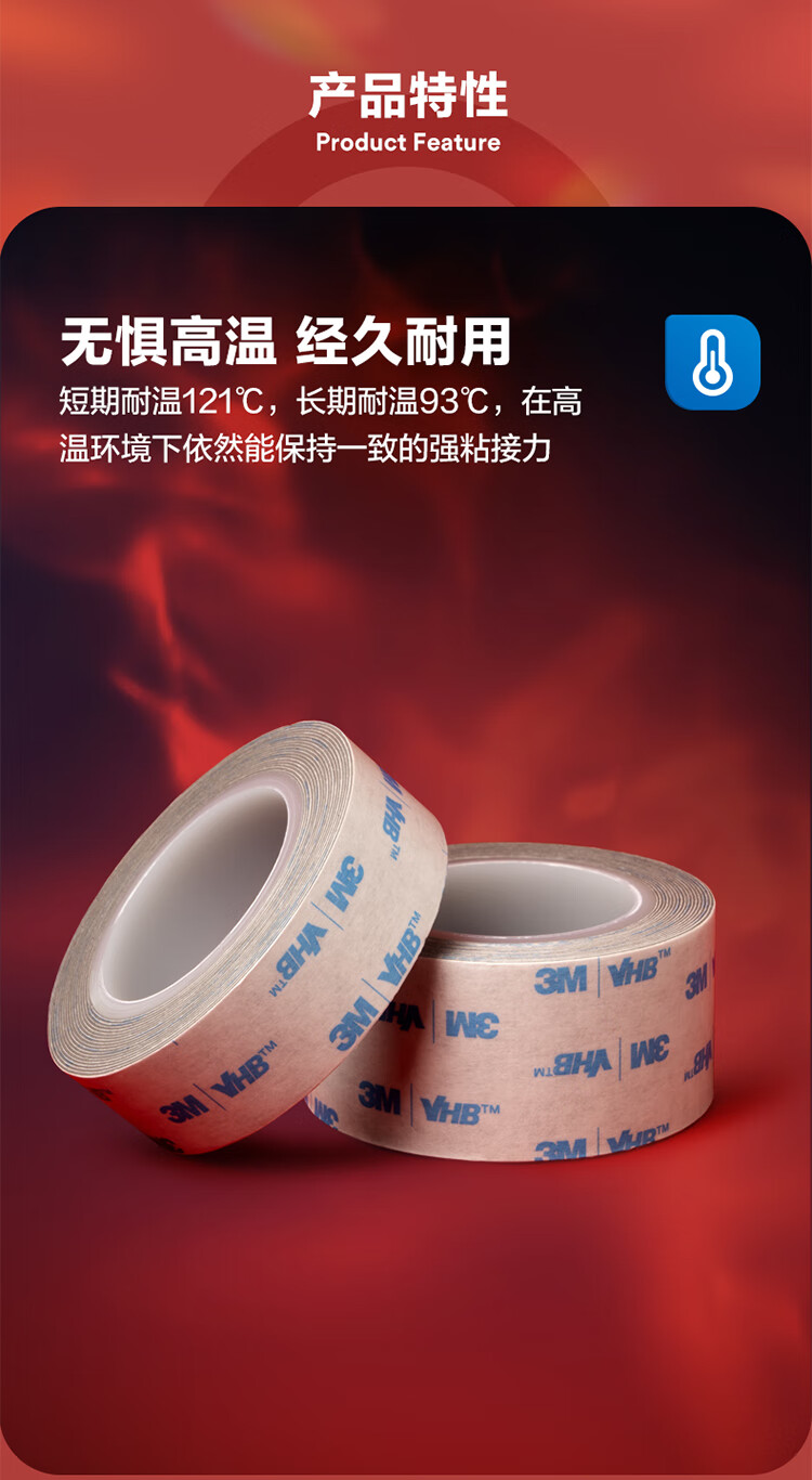 3M Double-Sided Strong Adhesive Waterproof Tape for Office/ETC/Student Stationery/Handicrafts 6608-GP 20MM*3M 1