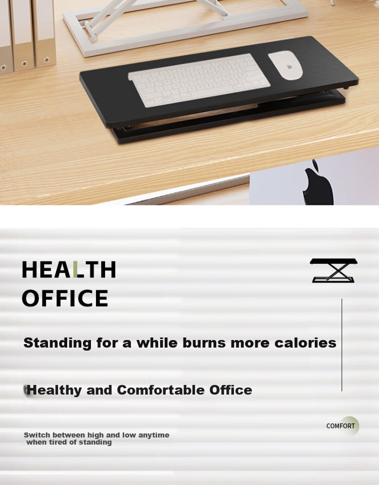 Qiyinge Standing Workbench Desktop Computer Desk Height Adjustable Laptop Office Desk Table 10