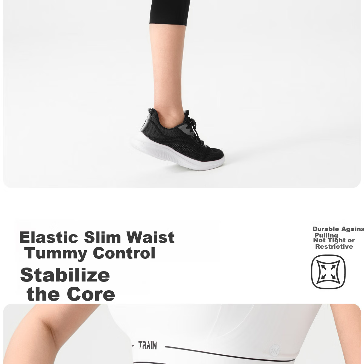 361° 3/4 Length Sports Pants 7A Grade Antibacterial Yoga Running Pants Spring Edition 6