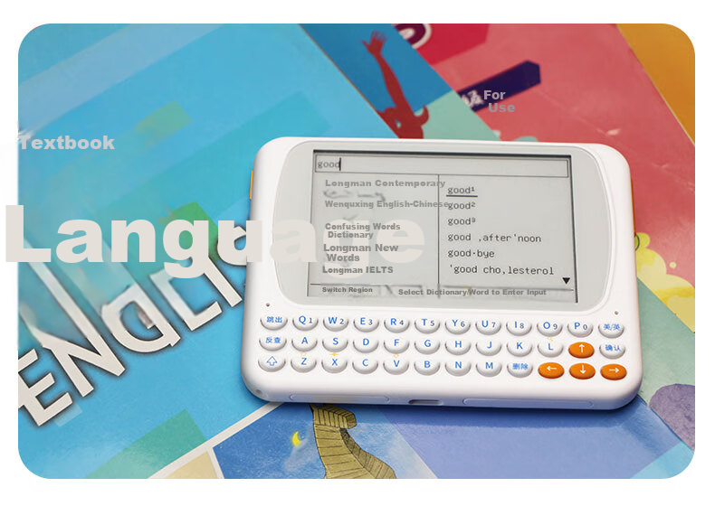 Wenquxing Electronic Dictionary CC515, E-Ink Screen Rechargeable English-Chinese Dictionary, Vocabulary Learning for Primary And Secondary School Students, College And High School Students, No Games, No Internet Connection Required, Lanwangwa 18