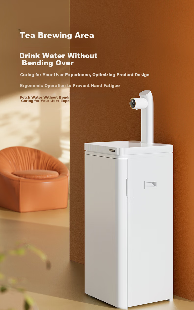Meiling Rapid Heating Tea Bar Machine Home High-End Water Dispenser 3-Second Quick Heat Bottom-Loading Living Room Office Kettle Integrated MY-AJ15 Smart Elegant Swan White 6