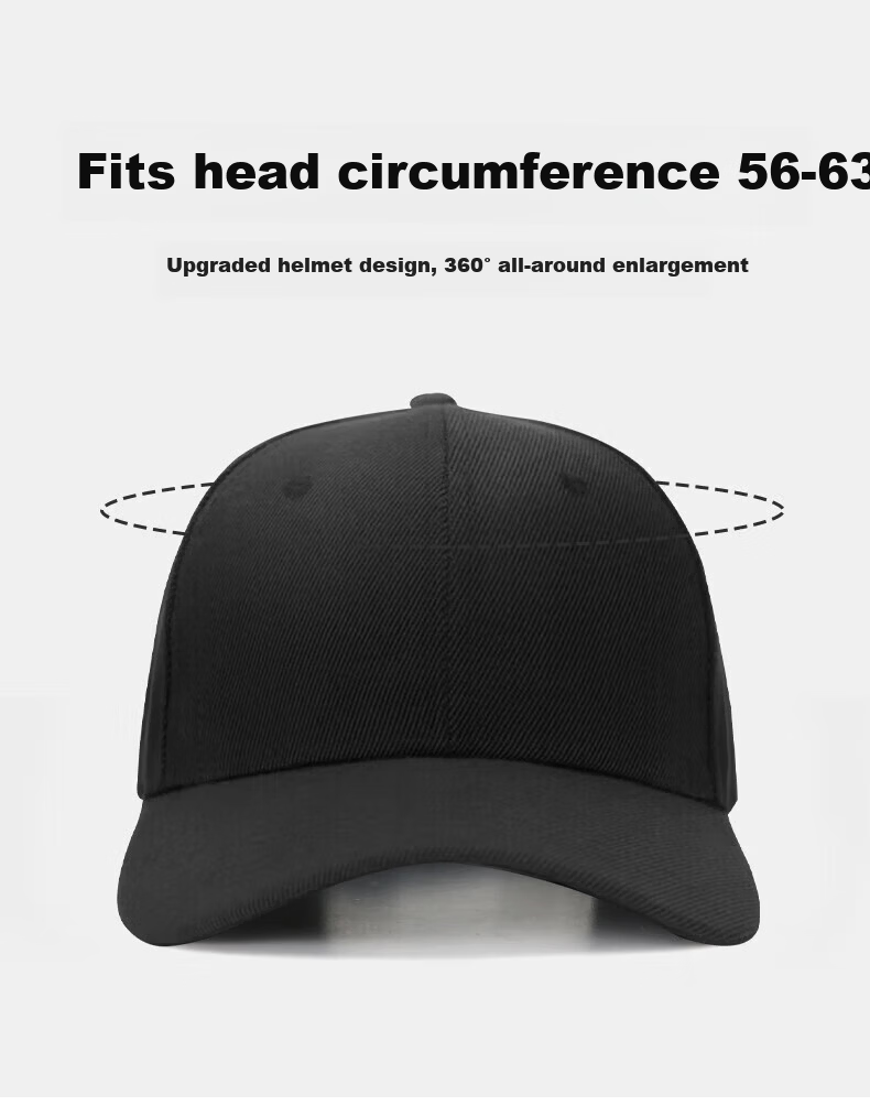 Huili Men's Baseball Cap, All-Season Wide Brim Visor Hat, Deep Crown to Make Face Look Smaller, Outdoor Fashion Casual Cap 4