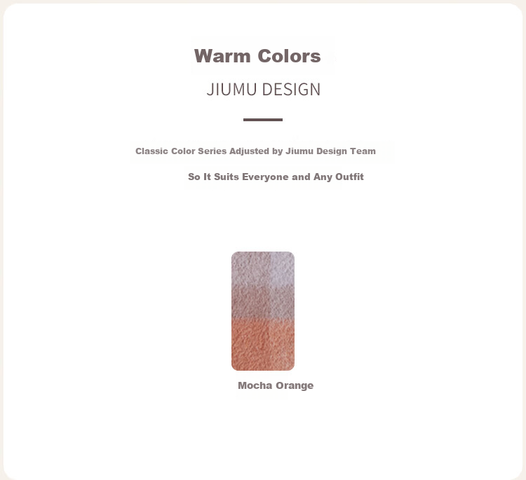 JIUMU 100% Cashmere Scarf for Women Warm Shawl Air Conditioning Cape Birthday Gift for Mom and Girls Gift Box Set 10