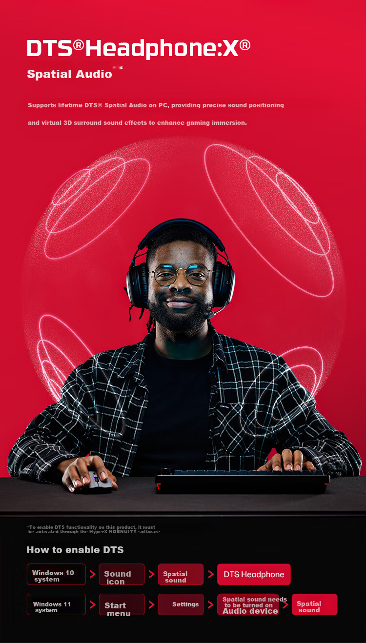 HYPERX Cloud III S Wireless Hurricane 3 Enhanced Edition Bluetooth Gaming Headset Hurricane 3S Black Red Over-Ear Esports Headphones Compatible with Call of Duty: Modern Warfare III 6