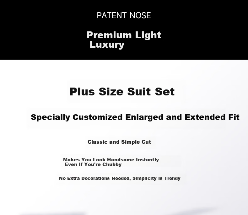 ROMON Plus Size Business Casual Large Size Men's Suit Jacket Loose Fit Big and Tall Blazer 3