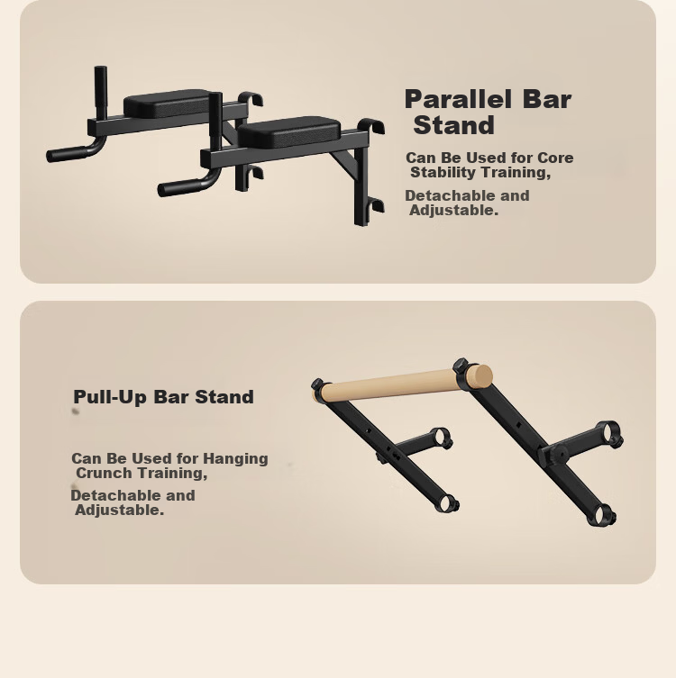 JOROTO Ribbed Wood Frame Pull-Up Bar Home Multifunctional Rehabilitation Leg Press Stretching Rack Thickened Steel Tube YT30 4