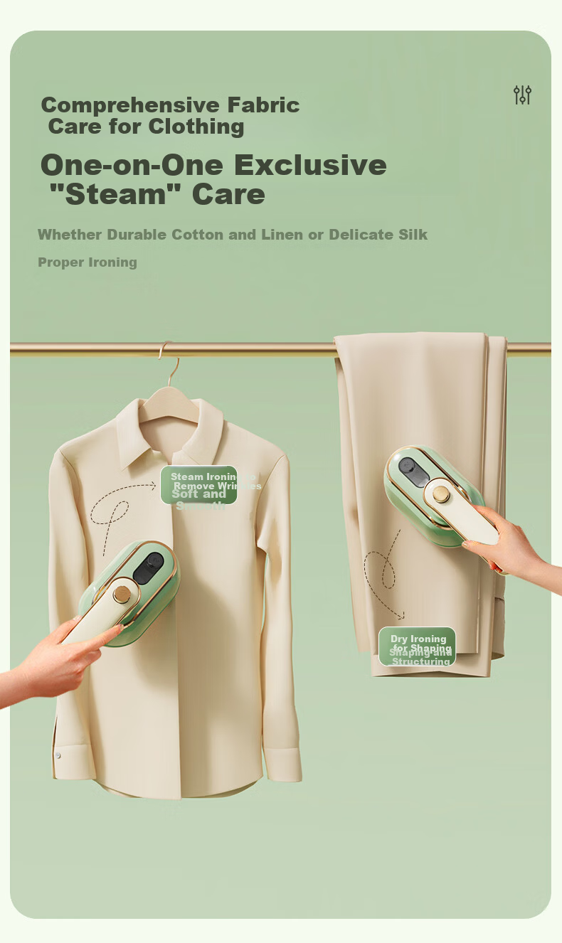Meebordi Handheld Garment Steamer Portable Home Steam Iron Mini Travel Clothes Steamer Gift for Women 7