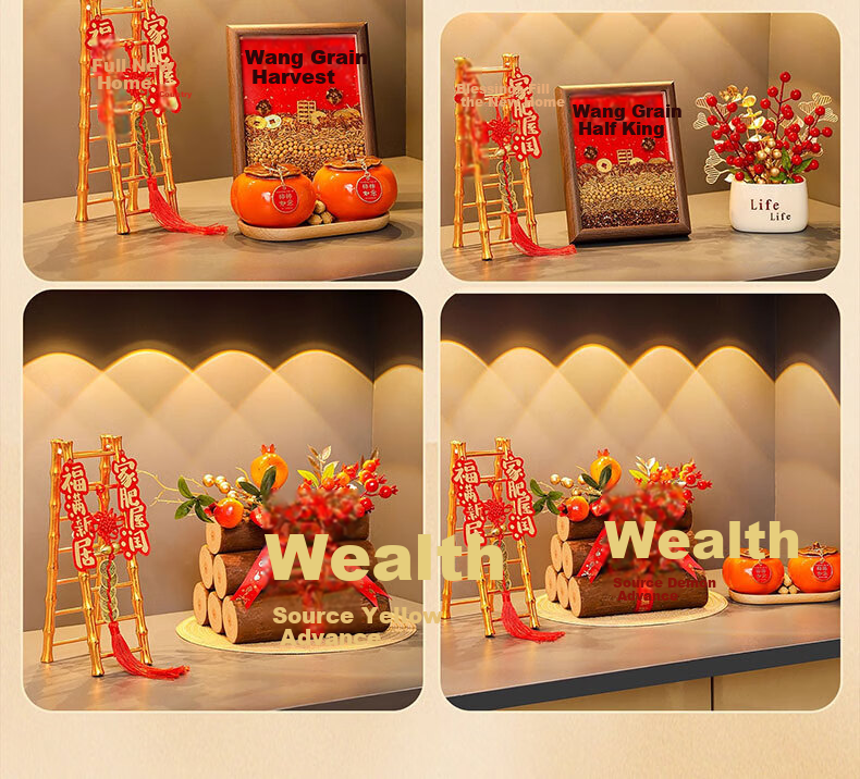 Craftsman Floral Language Housewarming Essential Decor Set 5-Piece New Home Moving-In Gift Ceremony Supplies 12