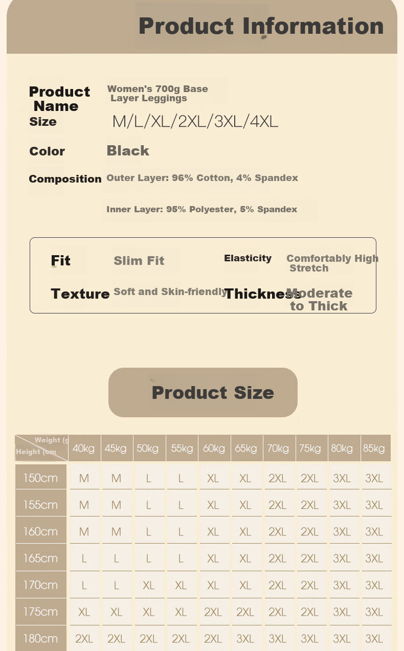 LangSha Women's Fleece-Lined Thickened High-Waist Thermal Leggings with Lamb Wool, Warm Cotton Pants for Outdoor Winter Wear 3