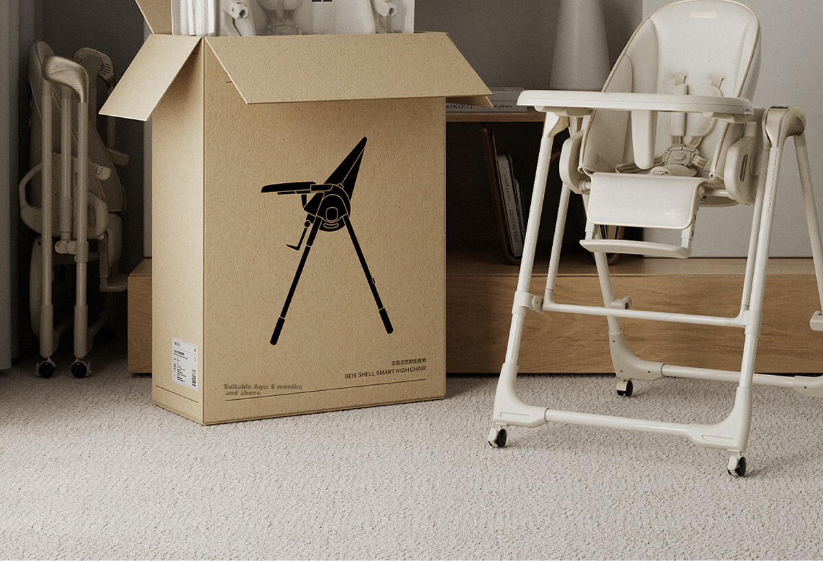 Beiyi 2-in-1 Baby High Chair and Rocker Khaki 55