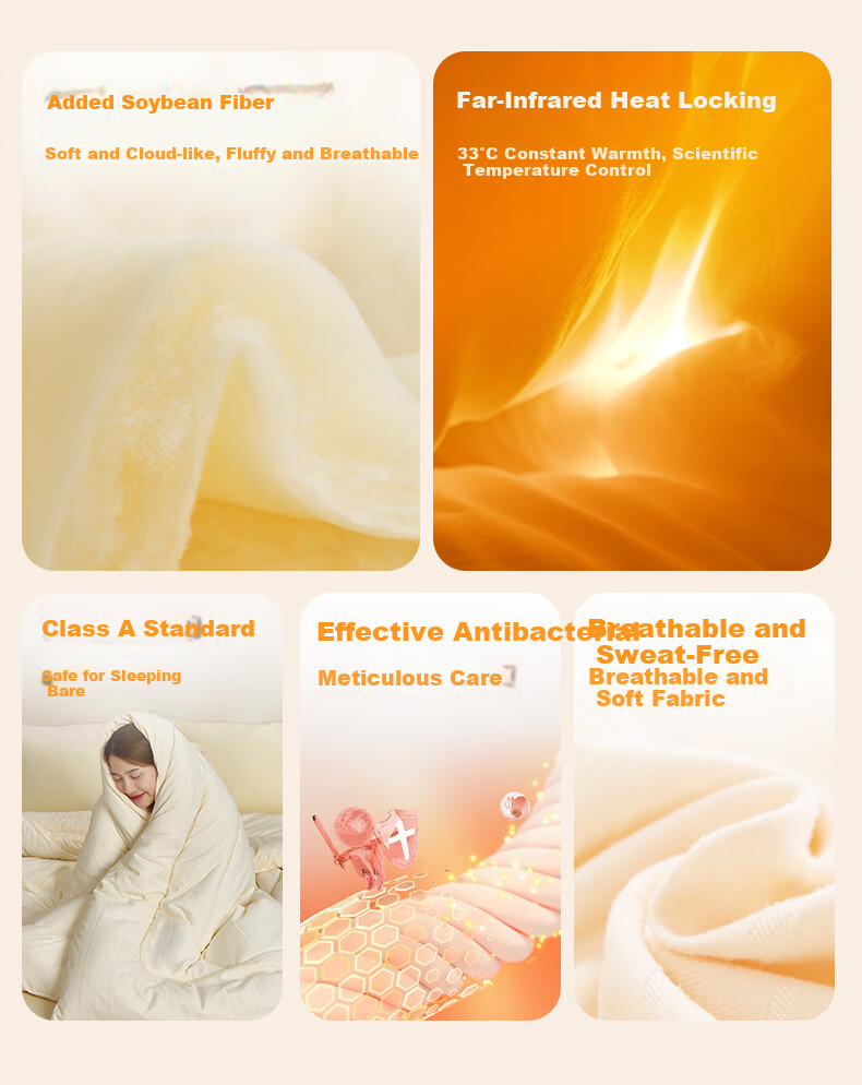 Hengyuanxiang Comforter, Class A Antibacterial, 10% Soybean Fiber Filling, Autumn And Winter Quilt for Two People, Thickened, 6 Jin (3 Kg), 2.2*2.4m, Glutinous Rice Pink 3