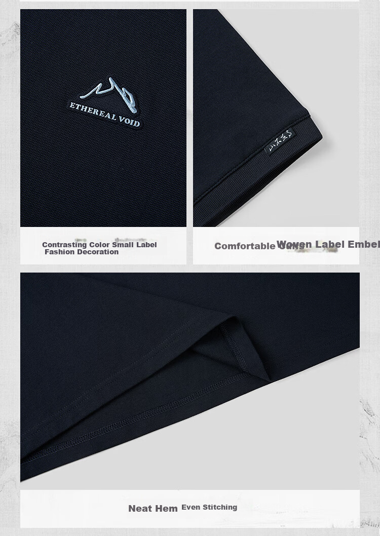 HLA Men's Short Sleeve Polo Shirt [JD Exclusive] 26 Mountain Not High Series Summer Short Sleeve with Turn-down Collar 10