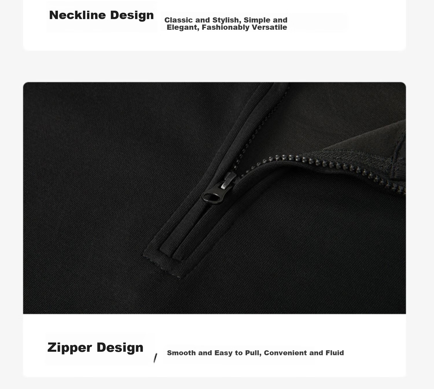 Dingfengbaoluo Men's American Style Half-Zip Hoodie Summer Loose Casual Stand Collar Long Sleeve Top XMY67 Black 3XL 11