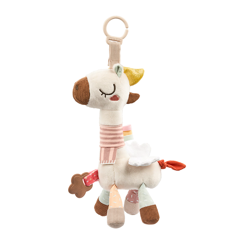 Aojia Baby Stroller Hanging Toy Crib Mobile Teether Plush Soothing Toy Grip Training 0-1 Year Old Baby Children's Day Gift