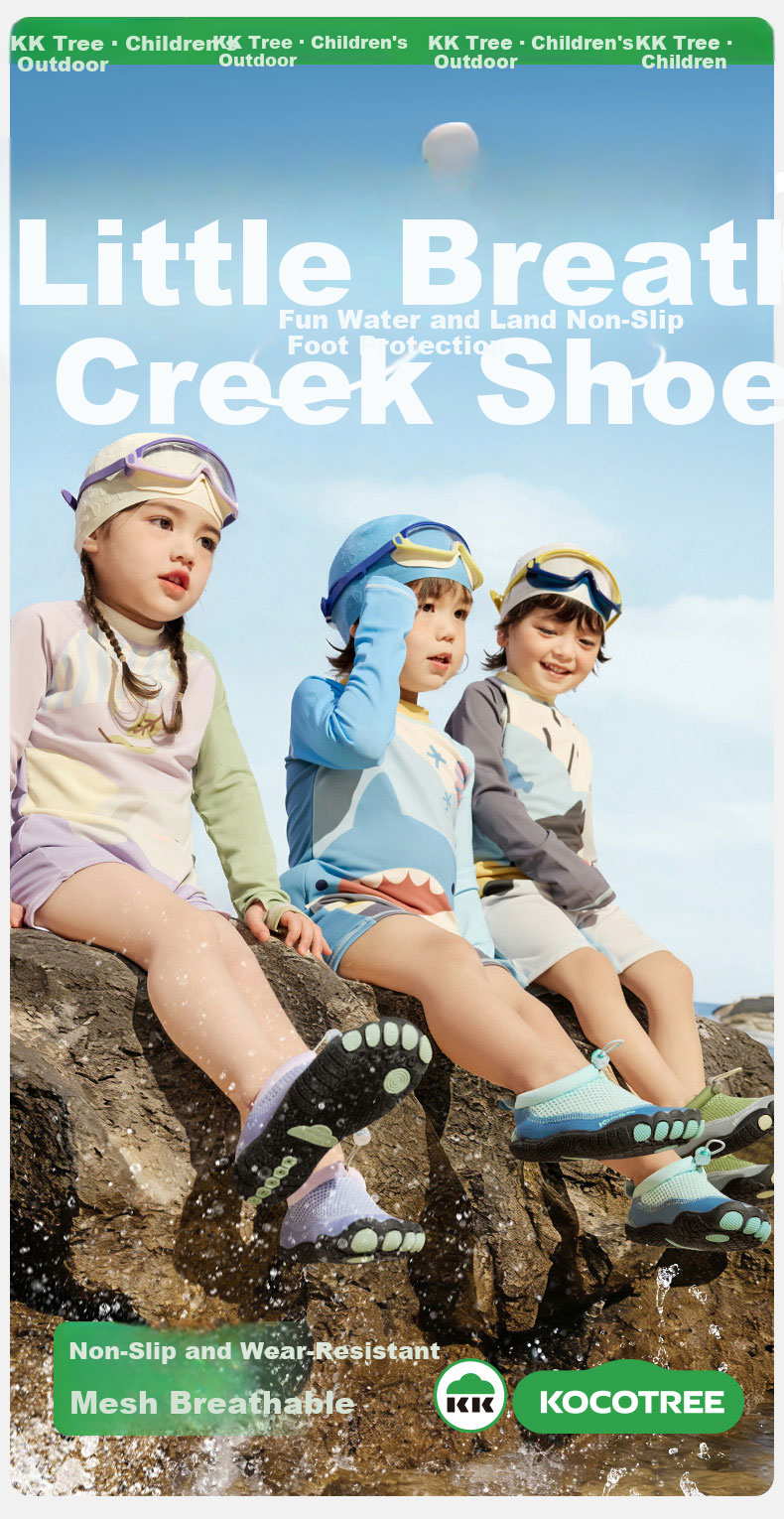 Kocotree KK Tree Kids Water Shoes Non-Slip Cut-Resistant Baby Beach and Water Play Shoes Dual-Use for Land and Water 3