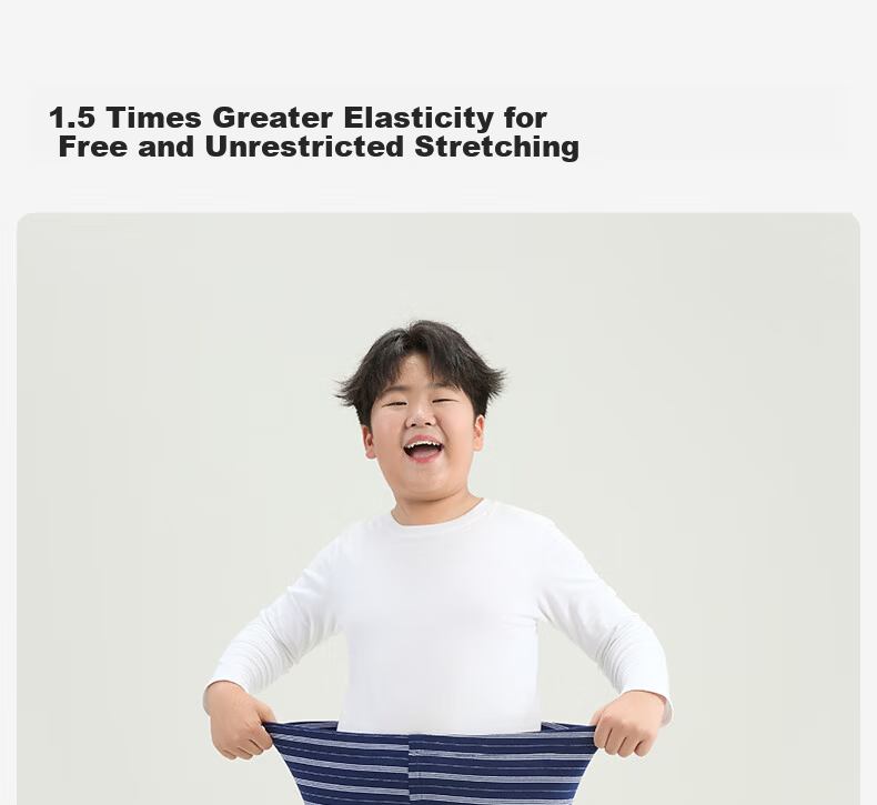 Pig Tony Boys' Thick Autumn Thermal Underwear Children's Leggings Spring and Autumn Thin Seamless Skin-Friendly Youth Base Layer 10A Antibacterial 12