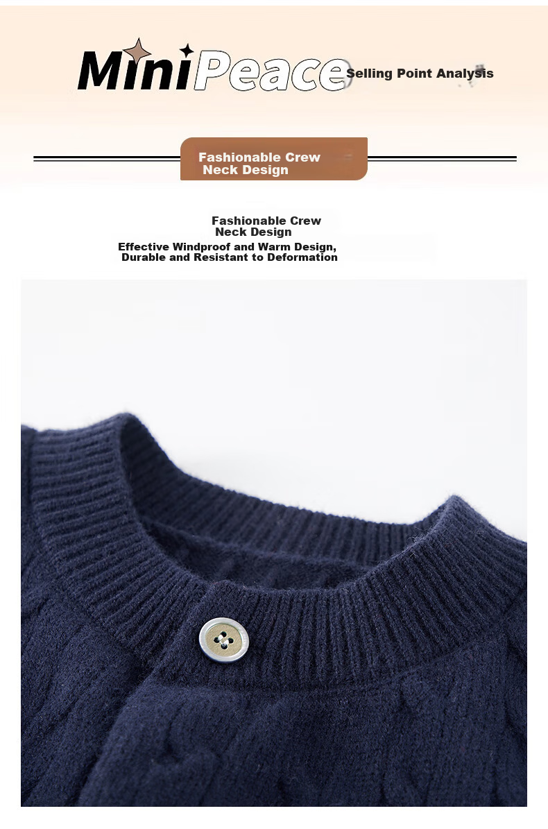 ROMON Men's Knitted Cardigan Spring Autumn Casual Loose Drop Shoulder Sweater Round Neck Jacket Black M 7001 3