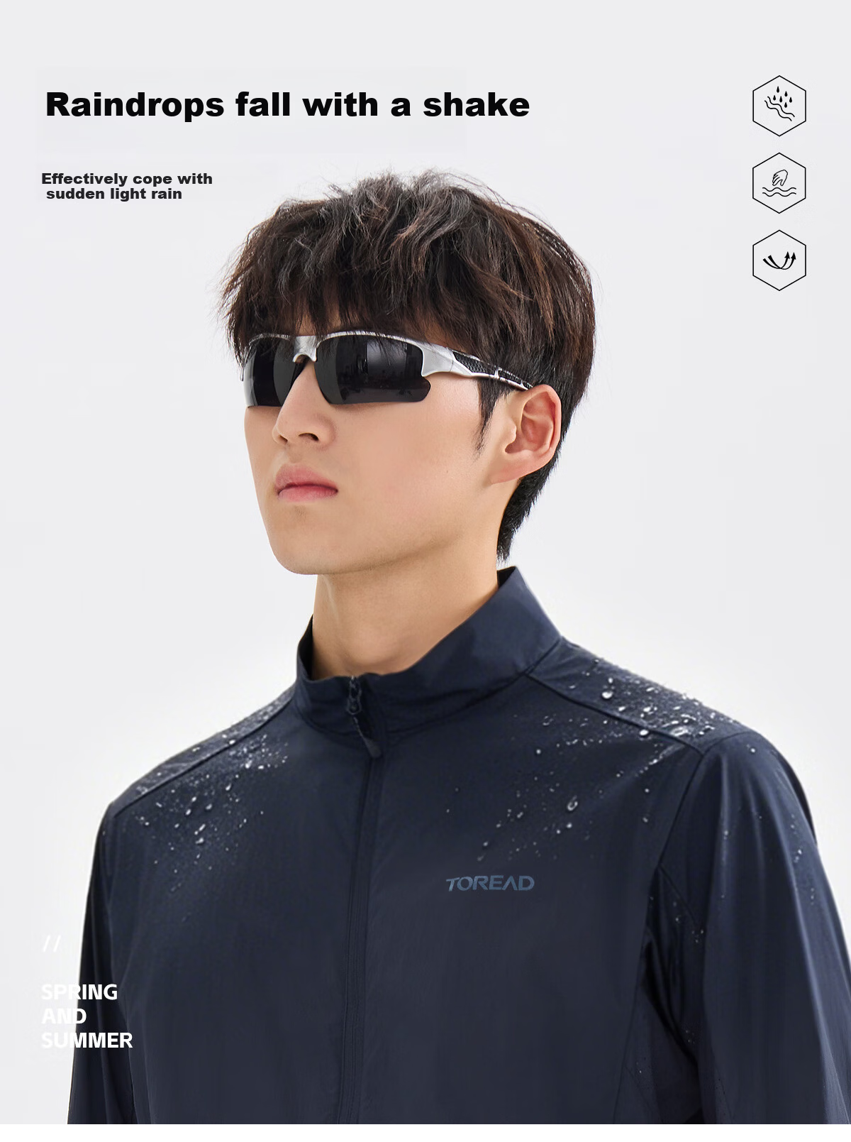 TOREAD Men's Sunscreen Jacket 2026 New UV Protection UPF50+ Breathable Outdoor Sun Protection Coat TAZZBO81700 3
