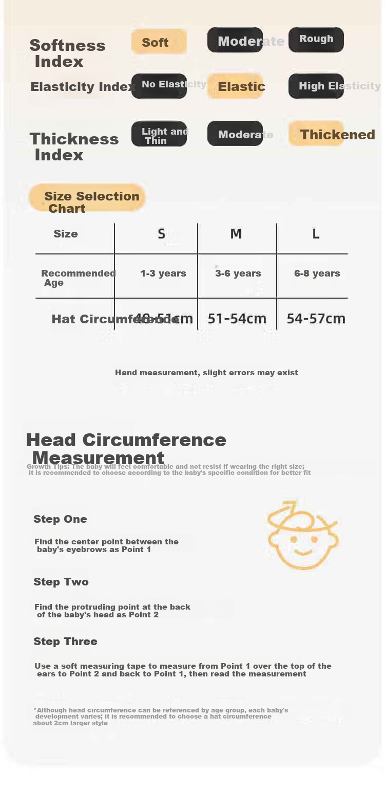 Aibedila Baby Hat Autumn Winter Infant Boys Ear Protection Knitted Hat One Year Old Girls M 7