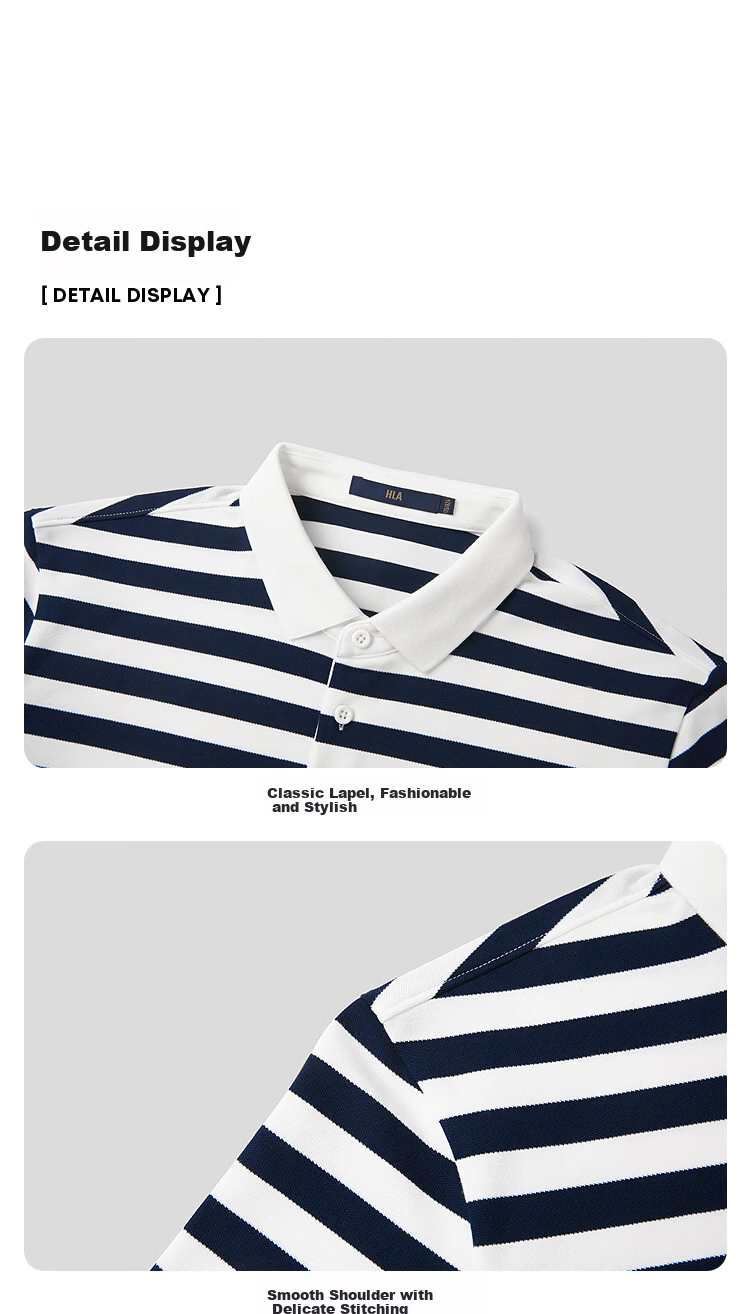 HLA Hailan Home Men's Short Sleeve Polo Shirt 26 Year of the Horse Series Wealth Horse Summer Short Sleeve Men 6