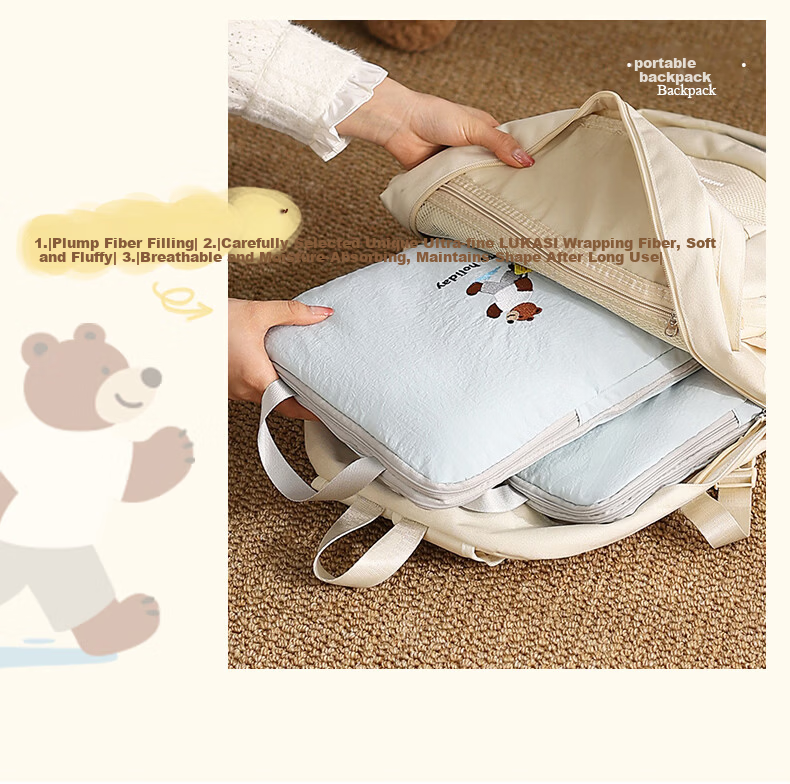Baicaoyuan Compression Travel Storage Bag Luggage Organizer Packing Pouch Essential Clothes and Underwear Organizer for Business Trips and Travel 23