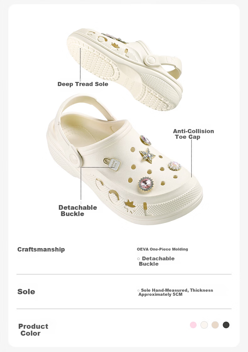 BALABALA Kids Girls Summer EVA Beach Clogs Soft Comfortable Outdoor Sandals 1