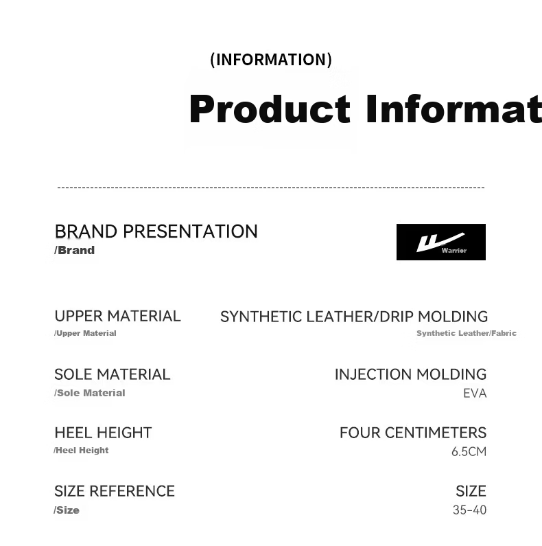 Warrior Official Women's Shoes 2026 Summer New Breathable Thick Sole Height Increasing Dad Sneakers M750c Black Size 39 25