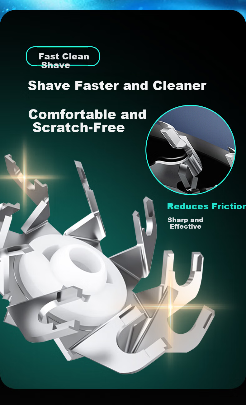 PURPAVWINNER Compatible with Philips Shaver Head S5000 Upper Part, Suitable for Series 5091/5420/5831/Razors, Blades, Shaver Net, Card Holder Bracket, Sh50 Three-Blade Head 5