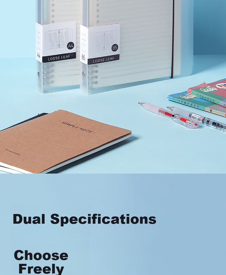 JD Jingzao B5 60-Sheet 26-Hole Loose-Leaf Notebook Spiral Notebook Detachable Transparent Lined Paper Study Review Organizer 2