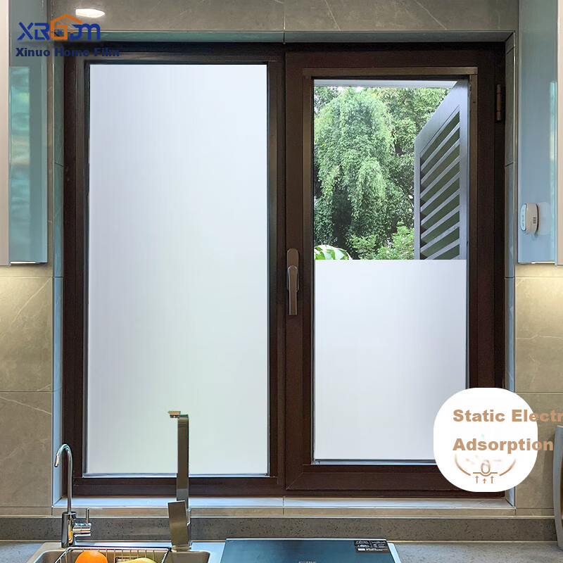 Xinuo Frosted Window Film Privacy Sticker Opaque Light-Transmitting Bathroom Door Anti-Peeping Protective Film