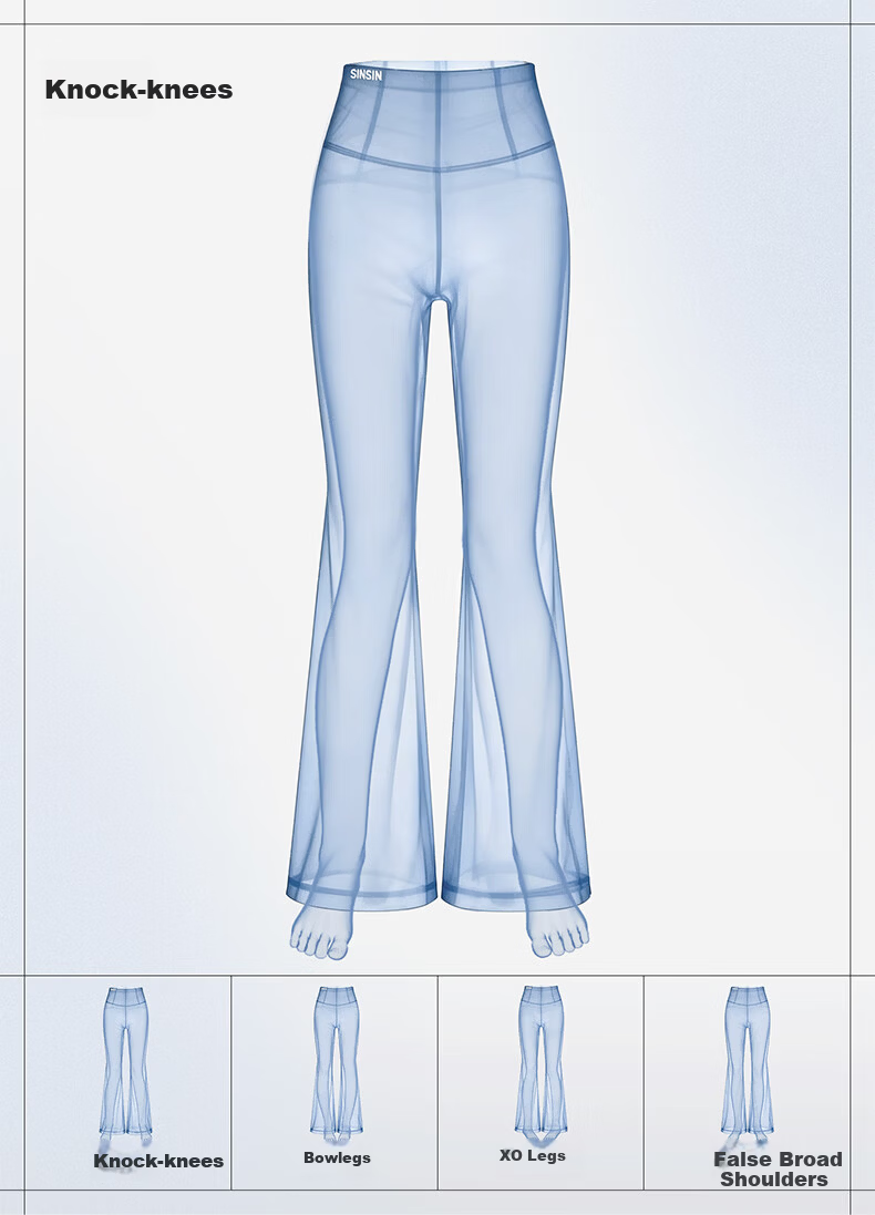 SIINSIIN Yang Mi Style 2026 Summer Women's Flared Yoga Pants Black Slim Casual Shark Flare Trousers 4